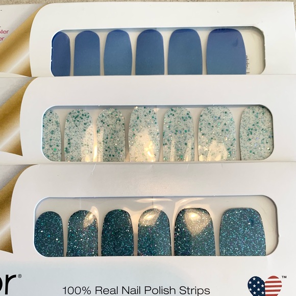 NEW SEALED Lot of 6 Color Street 100% Real Nail Polish Strips + 2 Free Accents - Picture 3 of 7